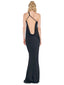 One Shoulder Bias Gown Black