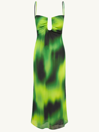 Astora Midi Dress Lotus Print