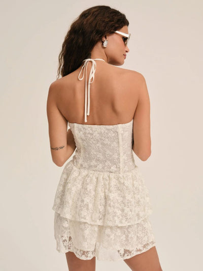 Ciao Lace Mini Dress Natural