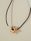 Lee Star Necklace Gold Black