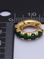 24K Gold Filled Emerald Green