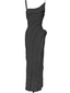 Renaissance Dress Floor Length Ivory Black