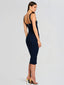 Kins Knit Dress Metallic Navy