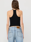 V-Neck Racerback Tank Black