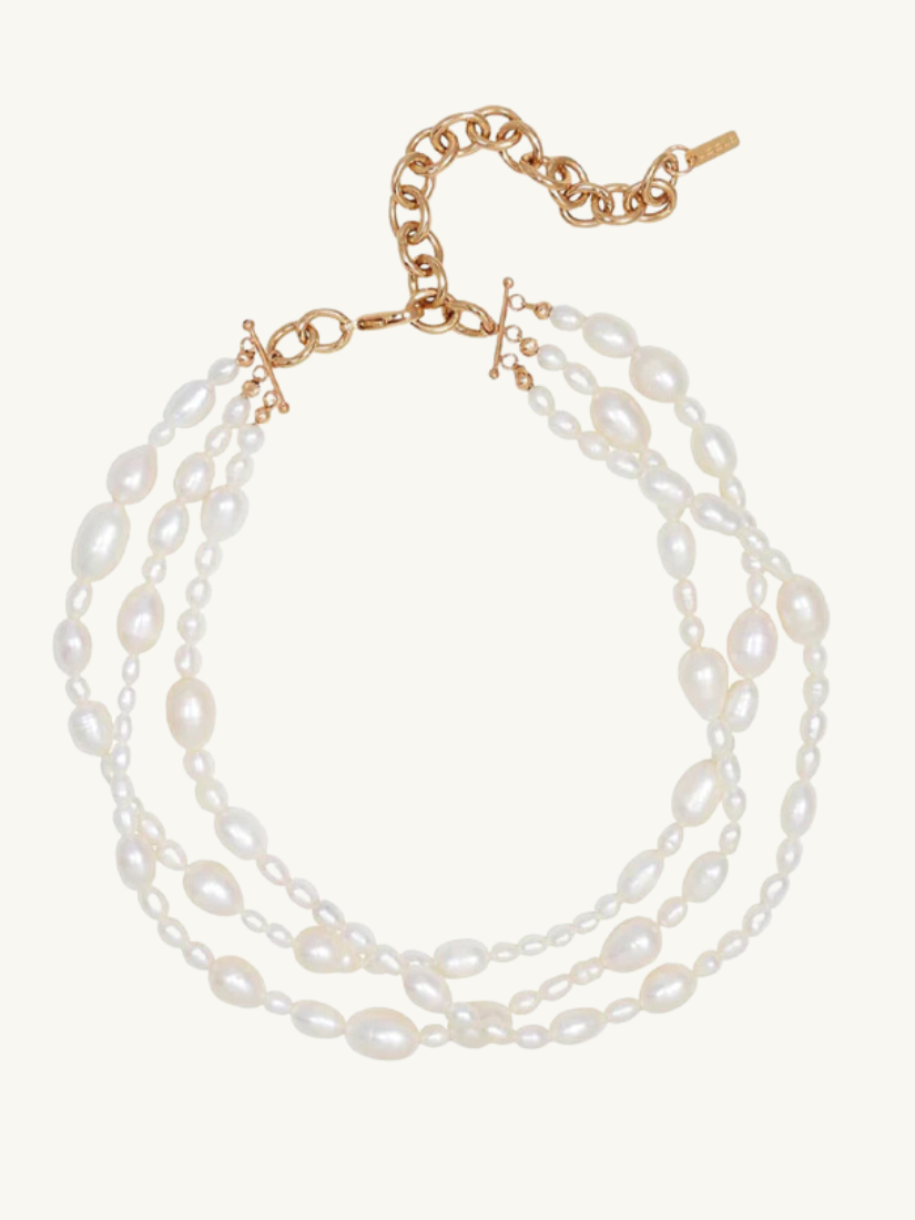Rosie Triple Layer Pearl Necklace