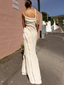 Renaissance Dress Floor Length Ivory