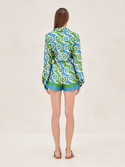 QU Romper Swirl Print