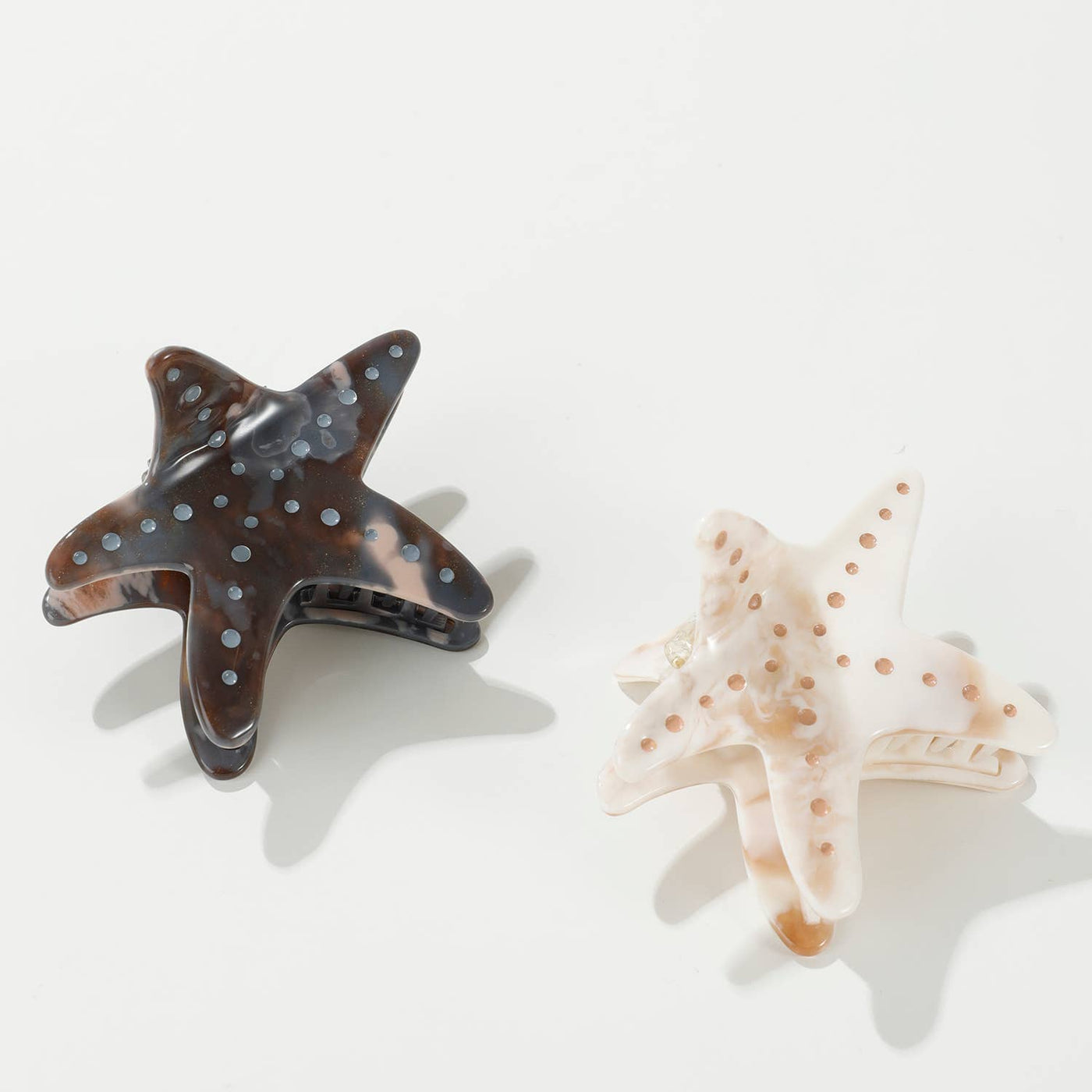 Calacatta Starfish | Medium Painted Starfish Claw Clip: Assorted