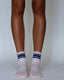 Retro Shortie Grip Socks Off White & Blue