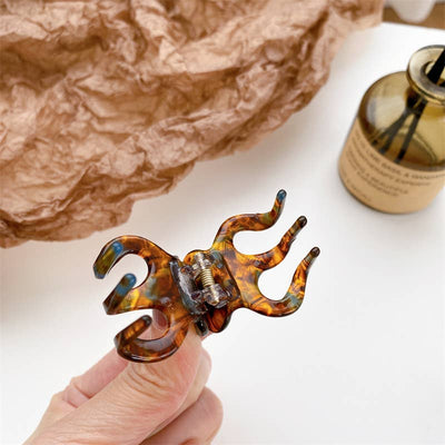 Amber Octopus Claw Clip