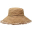 KEANU 100% Heavy Cotton Twill Raw Edge Bucket Hat, 4" Brim