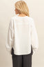 Oversized Waffled Knit Long Sleeve Ivory