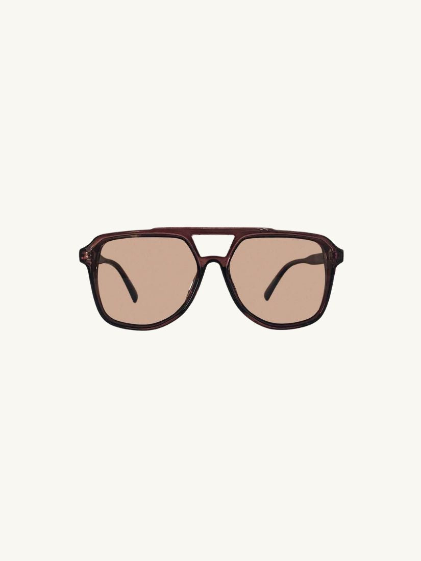 Lagos Sunglasses: Maroon / Polarized + 100% UV Protection