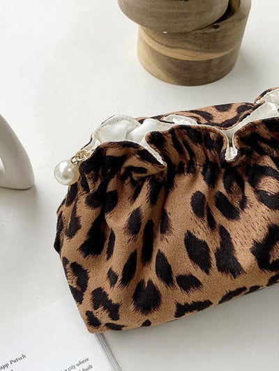 Vintage Leopard Cosmetic Bag Small