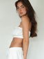 Leia Tie Top White