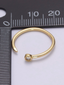 Dainty Circle End Ring Round Cuff Ring
