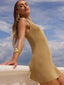 Ariya Sleevless Mini Dress Gold
