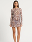 Gisele 2.0 Mini Dress Zebra Mesh