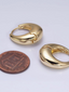Chubby Dome Minimalist Huggie Earrings