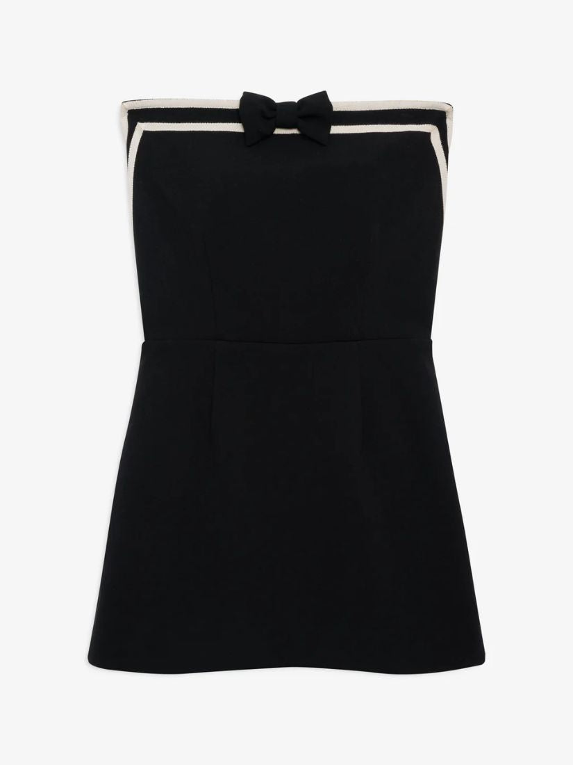 Josie Strapless Mini Dress Black