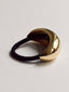 Wide Crescent Metal Ponytail Hair Tie | Gold