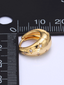 Minimalist Dome Gold Hoop Clear CZ Huggie Star Earring