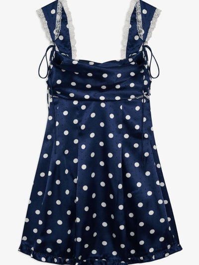 Holland Mini Dress Navy Blue