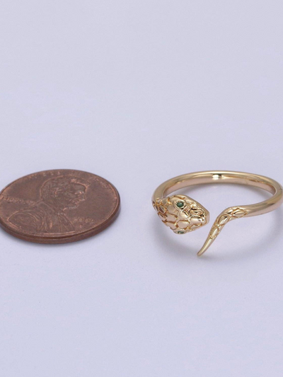 18k Gold Filled Dainty Snake Ring