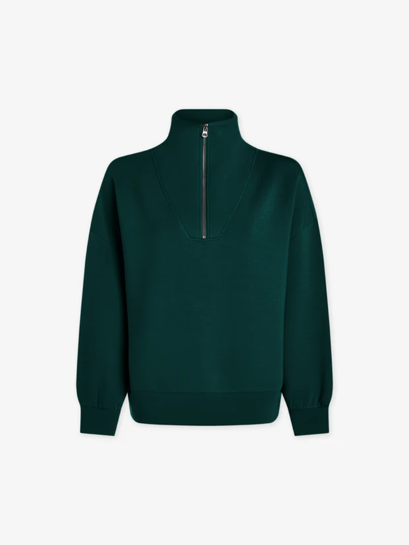 Hawley Half Zip Sweatshirt Forest