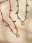 Indina 18K Non-Tarnish Boho Charm Braided Necklace