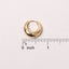 14K Gold-Dipped Bold Hoop Earring White Gold