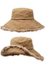 KEANU 100% Heavy Cotton Twill Raw Edge Bucket Hat, 4" Brim