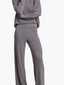Cozychic Ultralite Jersey Roll Pullover & Wide Leg Pant Set Coal