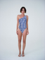 Leme Asymmetric One Piece Optic Blue