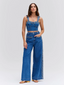 Braided Wide Leg Jeans