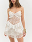 Lea Lace Mini Dress Cream