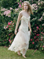 Adeline Lace Maxi Dress Vintage Cream