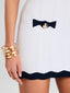 Myna Knit Dress Optic White Metallic