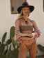 The C Bralette Kuba Adobe