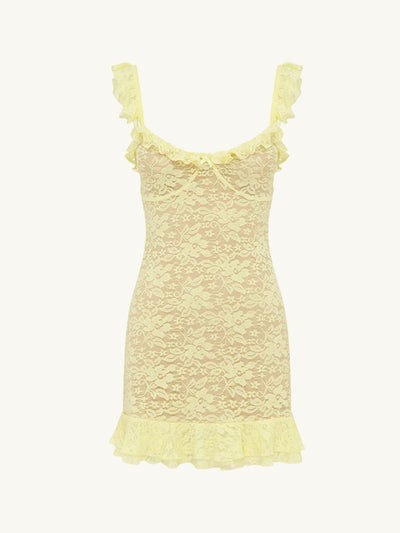 Ava Mini Dress Lemon