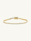 Bezel Tennis Bracelet Gold