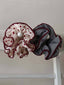 Polka Dot Gingham Ruffled Hair Scrunchie