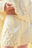 P4268ST   FLORAL EMBELLISHMENT DETAIL SHORTS