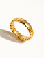 Pierre 18K  Braided Stack Ring Yellow Gold