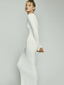 Long Sleeve Crewneck Maxi Cream
