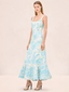 Kayleen Dress Aqua Palm