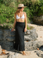 Eyelet Vienna Sarong Black