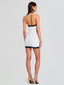 Myna Knit Dress Optic White Metallic