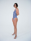 Leme Asymmetric One Piece Optic Blue