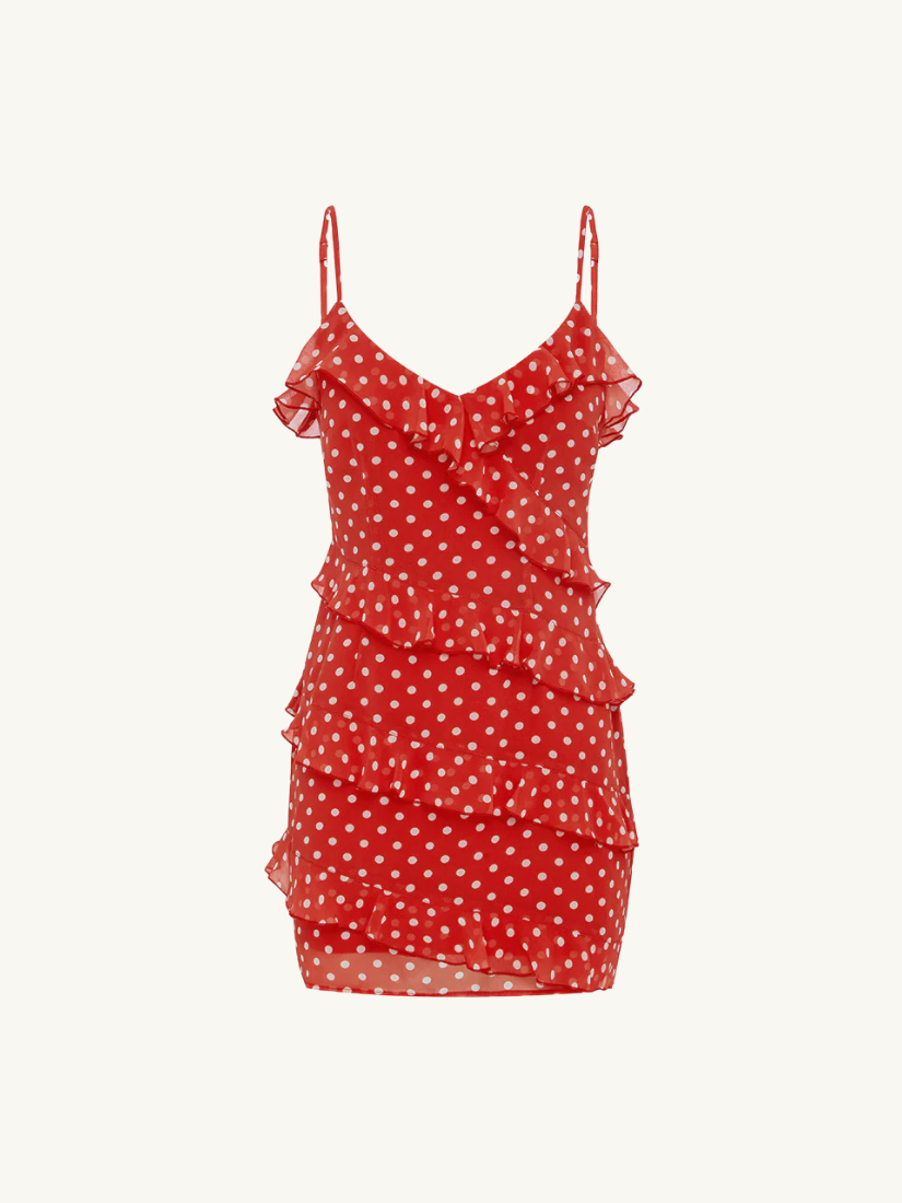 Dejalina Mini Dress Red Dot